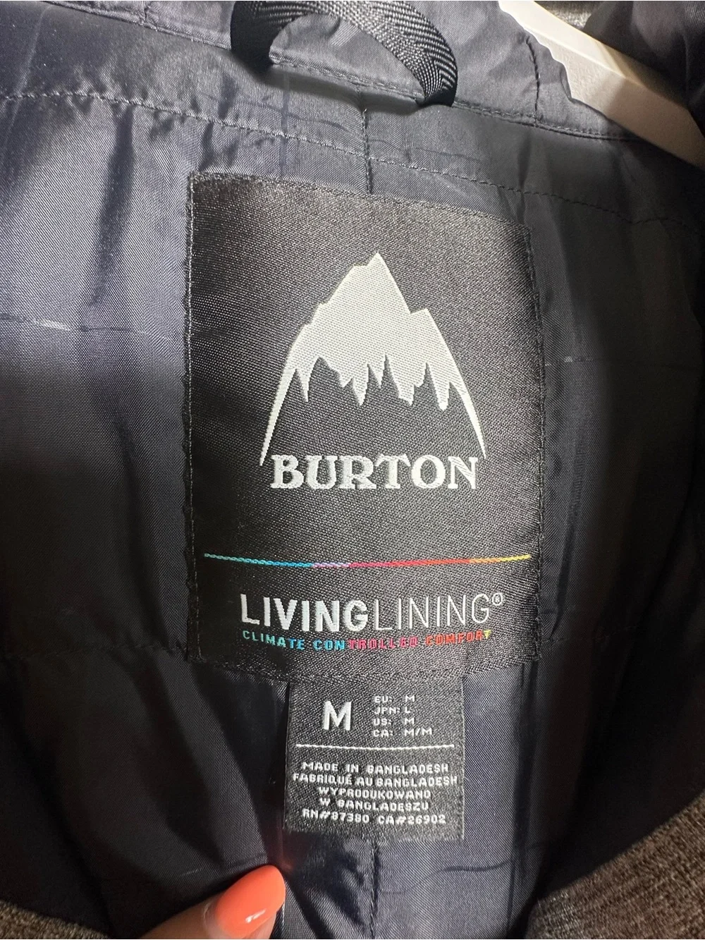 Burton Covert Snowboard Jacket Gray  Size Medium Men’s